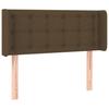 LED Headboard Dark Brown 83x16x78 88 cm Fabric