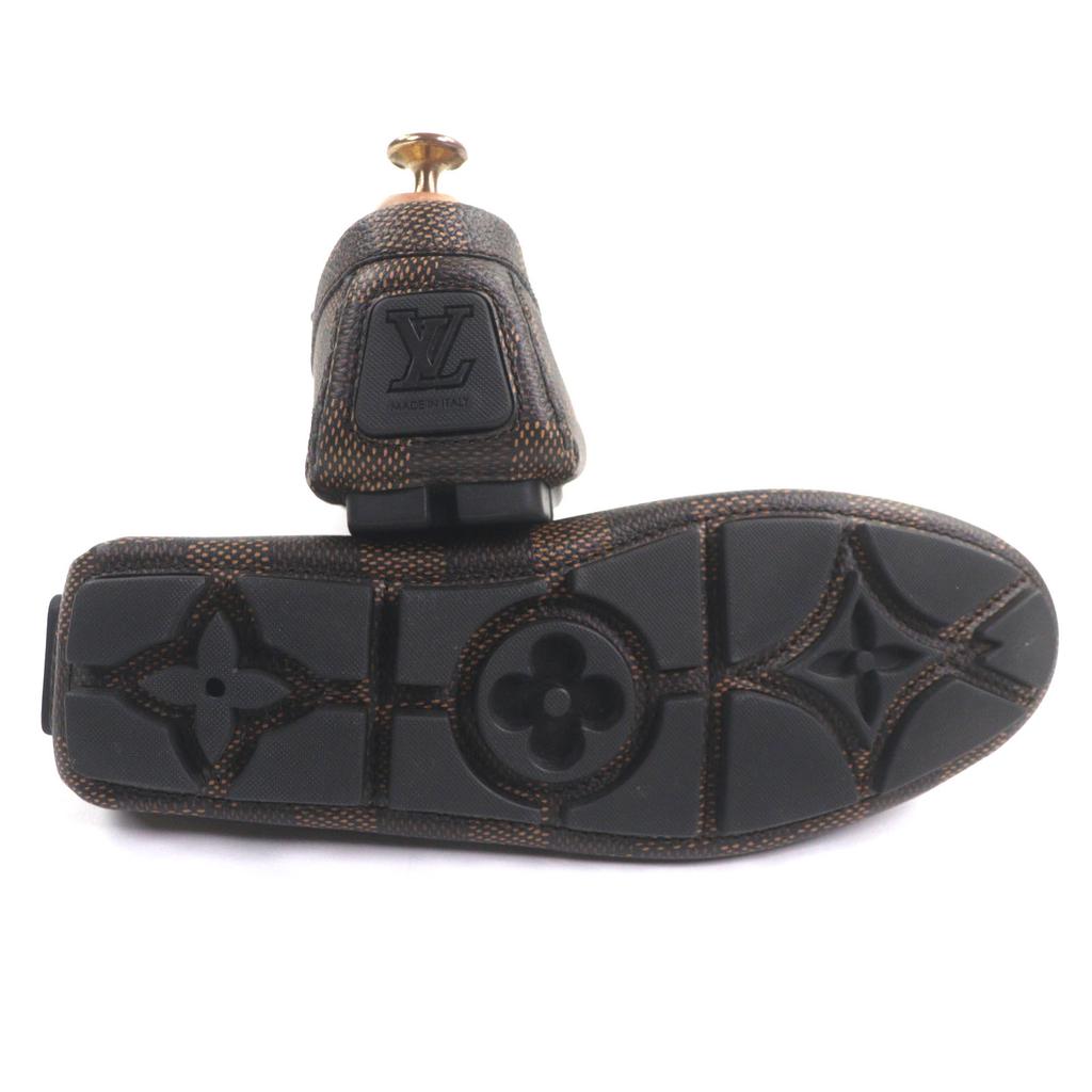 Отличные палубные туфли LOUIS VUITTON LV Driver Дамие канва мужские 6.5 1ADGBG Б/у