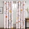 3D Flowers Classical Art Green Yellow Curtains 2 Panels Applicable Living Room Bedroom Kitchen Balcony Window Decor