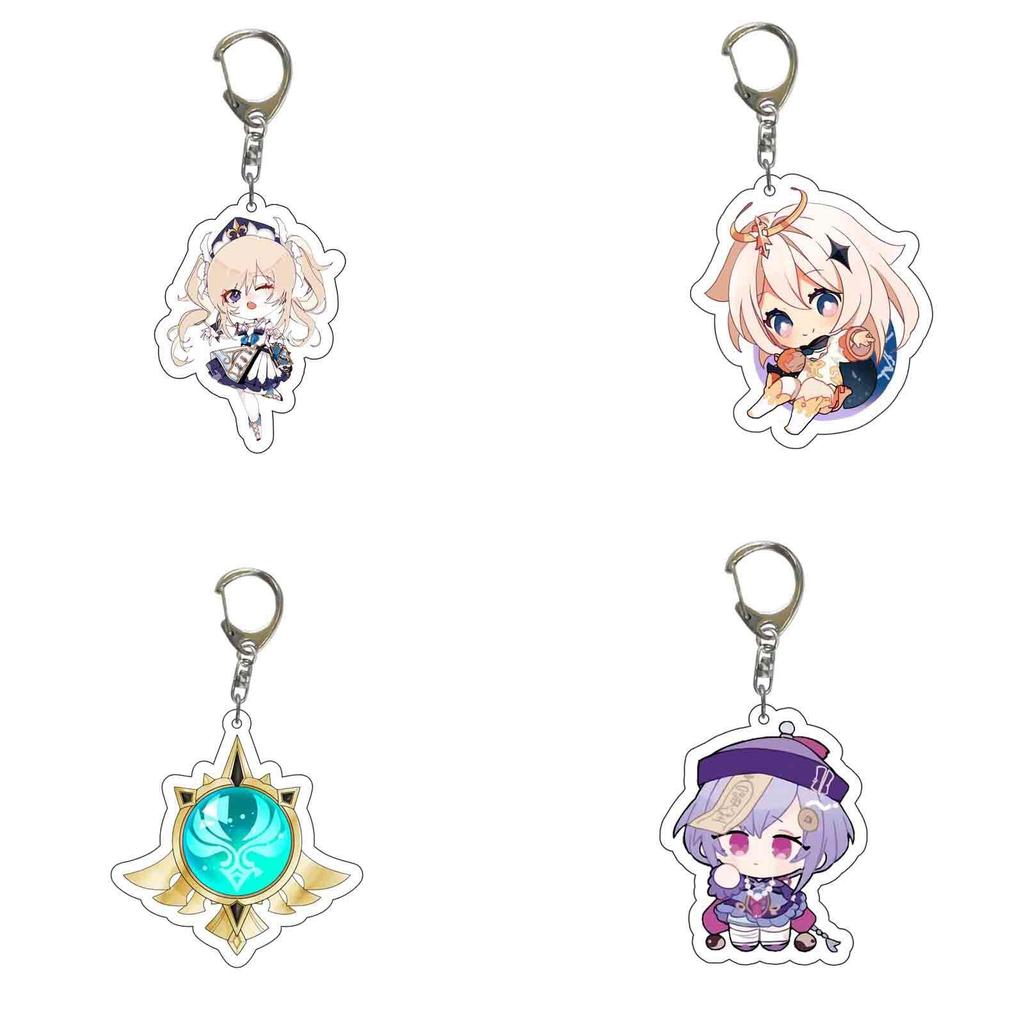 Яркий мультяшный брелок со сплавной силиконовой цепочкой для детей и фанатов