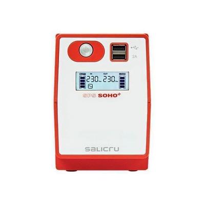 Внешний ИБП - SALICRU - SPS SOHO+ SPS 850 SOHO+ IEC - 480 Вт - 850 ВА - 4 выходных разъема