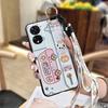 Protective Wrist Strap Phone Case For TCL 505/T509K/T5094 Durable Lanyard Wristband Cute Back Cover Cartoon Silicone