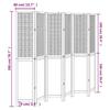 VidaXL Room Divider 6 Panels, Room Separator, Privacy Screen, Living Room Bedroom Screen, White Wood 358731