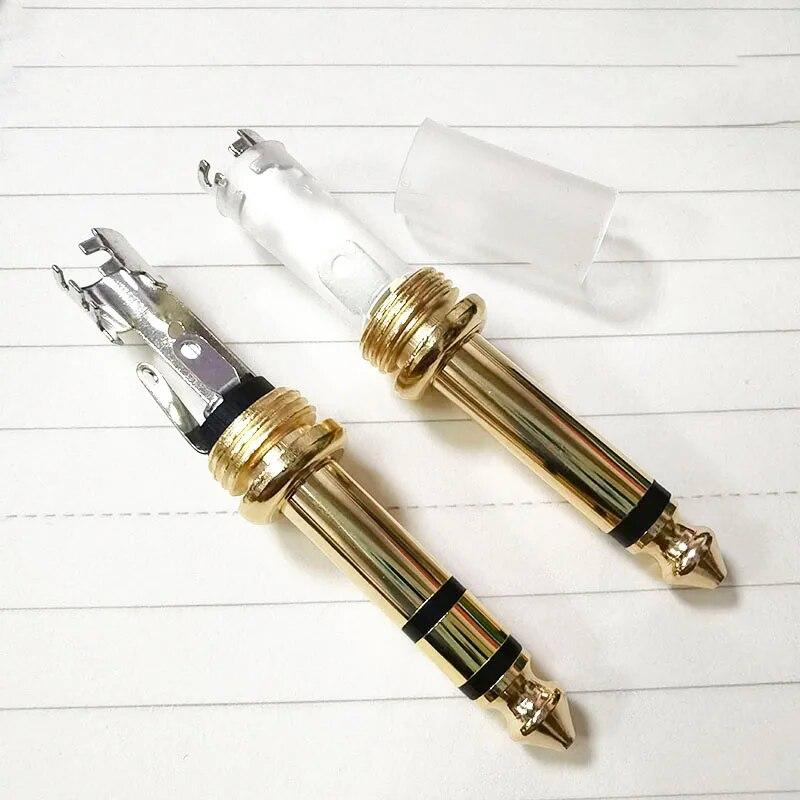 2/3-полюсный аудиомоно-стереоразъем 6,35 мм 6,5 мм штекерный разъем позолоченный 1/4-дюймовый разъем микрофонного кабеля