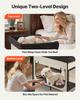 Elevated Lounge Pet Bed Foldable Bunk Dog Bed with Wheels & Side Bags L