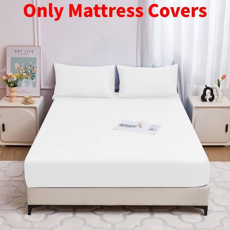 Solid Color Bed Cover With Soft Polyester Fabric For Home Bedroom Use