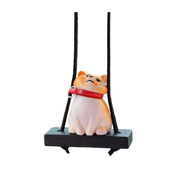 Подвесное украшение для автомобиля в виде собаки, симпатичное зеркало заднего вида в форме собаки, подвесное автомобильное кондиционирование воздуха, аксессуары для интерьера