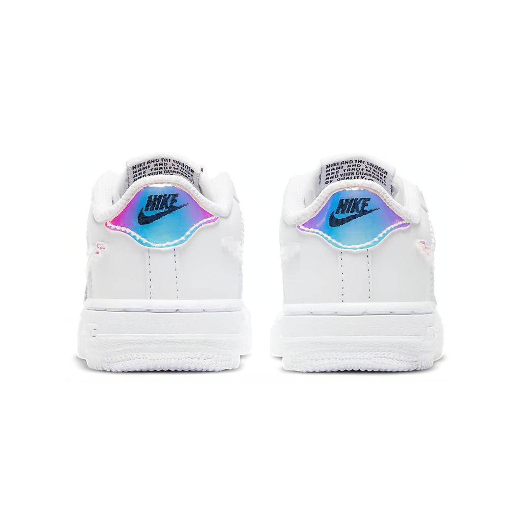 Nike Nike Air Force 1 LV8 Лазерная износостойкая Низкие Скейтбордические кроссовки Белый Младенцы и малыши CW1582-100