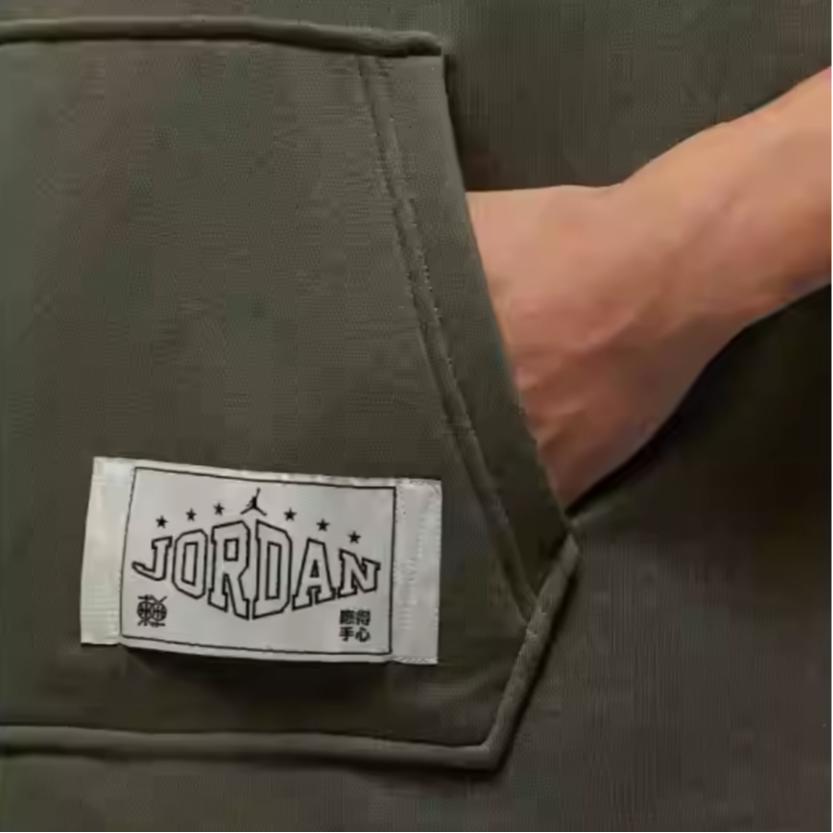 Jordan Толстовка мужская Medium Оливково-зеленый/Серый Черный HV1260-222