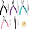 4 Pack Jewelry Pliers Jewelry Making Pliers Tools Kit With Needle Nose Pliers/Chain Nose Pliers, Round Nose Pliers