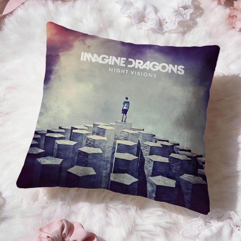 Полоса I-Imagine Dragons Чехол на подушку Премиум-комфорт Двусторонний чехол для подушки - Дизайн «Два в одном» для любой комнаты и салона автомобиля