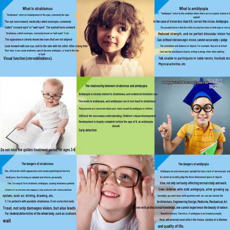 Детская повязка на глаз для зрительной терапии при амблиопии и косоглазии