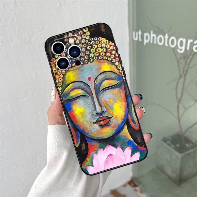 Силиконовый мягкий чехол с изображением Гаутамы Будды для iPhone 17 Air 11 14 15 16 Pro Max 12 13 Mini 16e 16 Plus Задняя крышка