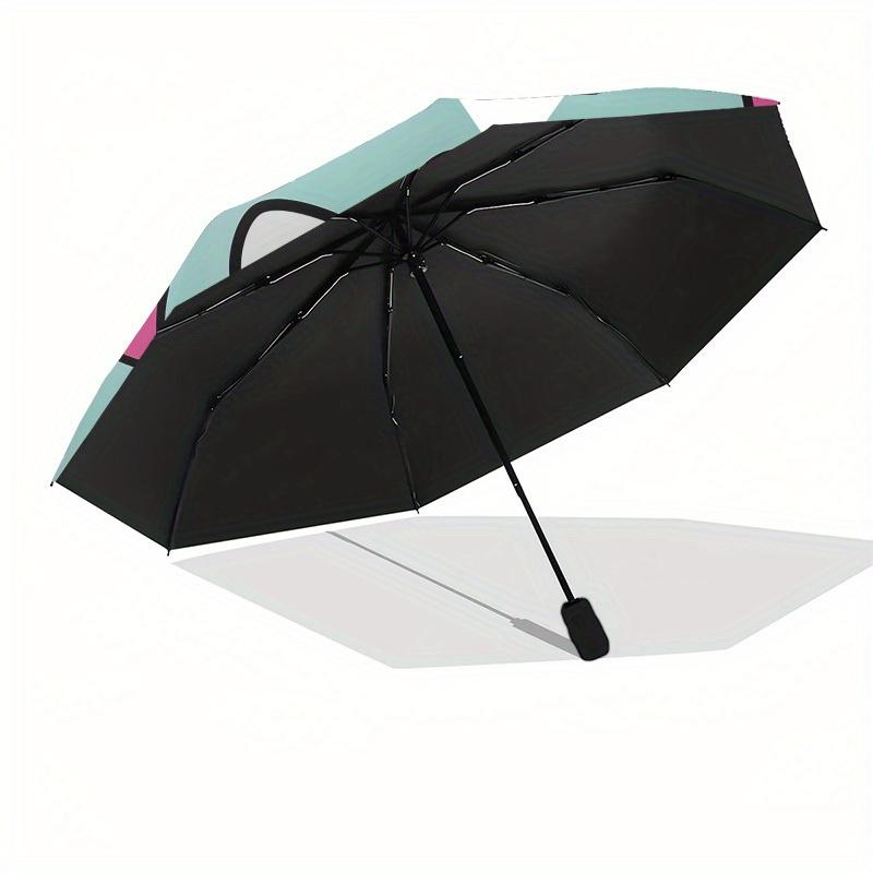 1pc Hello Kitty with Hearts and Flowers Umbrella with Plastic Handle,Suitable for All Seasons Home Travel Outdoor UmbrellaSanlio680