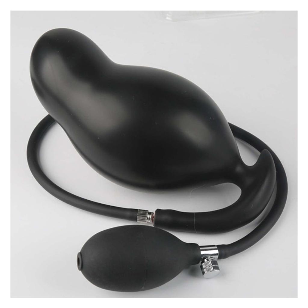 Yemax Anal Balloon Anal Pump Anal Expansion Anal Plug Silicone Double Layer Construction Manual Inflatable Anal Beads for Beginners Men Women Adult