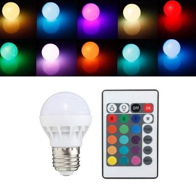 Новая не мерцающая светодиодная лампа E27 RGB 10 Вт AC85-265V Полноцветная лампа с регулируемой яркостью Светодиодный прожектор + ИК-пульт дистанционного управления