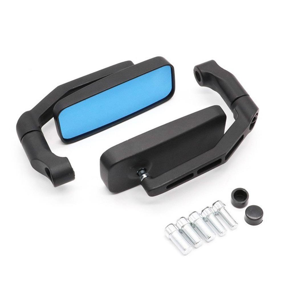 Adjustable Rear View Mirror  For Scooter Blue Glass Motorcycle Handlebar Rearview Mirrors  ATV