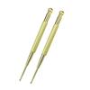 Brass Acupressure Sticks for Face Ear Acupressure Spring Acupressure Massage Sticks for Pointers with Rounded Myofascial Release (2-Pack)