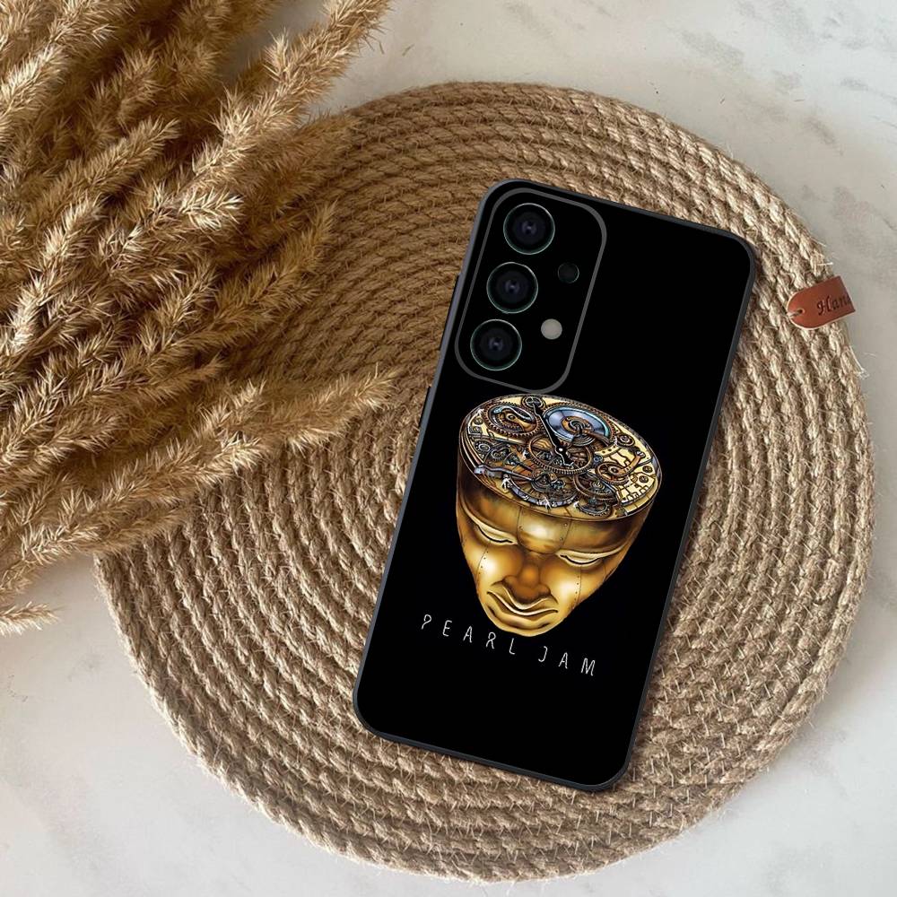 Pearls Band J-Jams Phone Case For Samsung S25,S24,S21,S22,S23,S30,Ultra,S20,Plus,Fe,Lite,Note,10,9,5G Black Cover