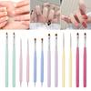 Nail Art Brushes Set Nail Design Painting Brush Kit for Gel Acrylic Detailing Dotting Ergonomic Handles Nail Dotting Tool for Beginners Pros