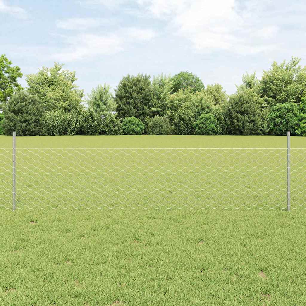 Welded Wire Fence 10 x 0.5 m (W x H) Hot Dip Galvanized Steel
