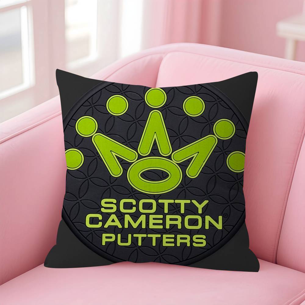 SScotty CCameron Maple Design Cushion Cover Happy Autumn Harvest Decor Holiday Decorati Pillow Cover