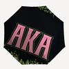 Автоматический зонт AKA Theme, Легкий и портативный, 8 спиц, Идеально подходит для путешествий на свежем воздухе, Дней рождений, Рождества, Подарков.