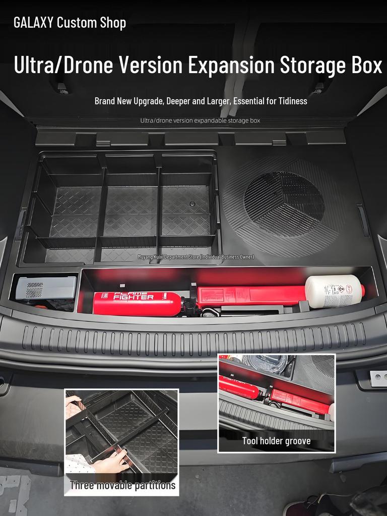 Equation Leopard Titanium 3 Trunk Organizer: Multi-functional, Waterproof Interior Storage Upgrade.