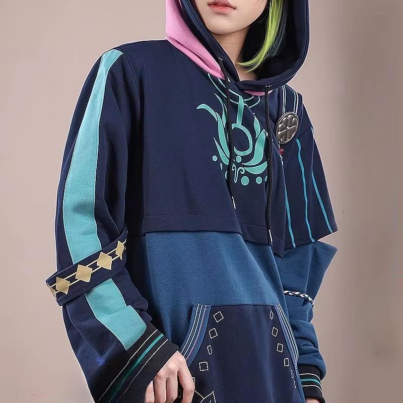 Cyno Tighnari Hoodies Cosplay Genshin Impact Costume Cyno Zipper Jacket Coat Fashion Pullover Hoodie Adult Streetwear Clothes