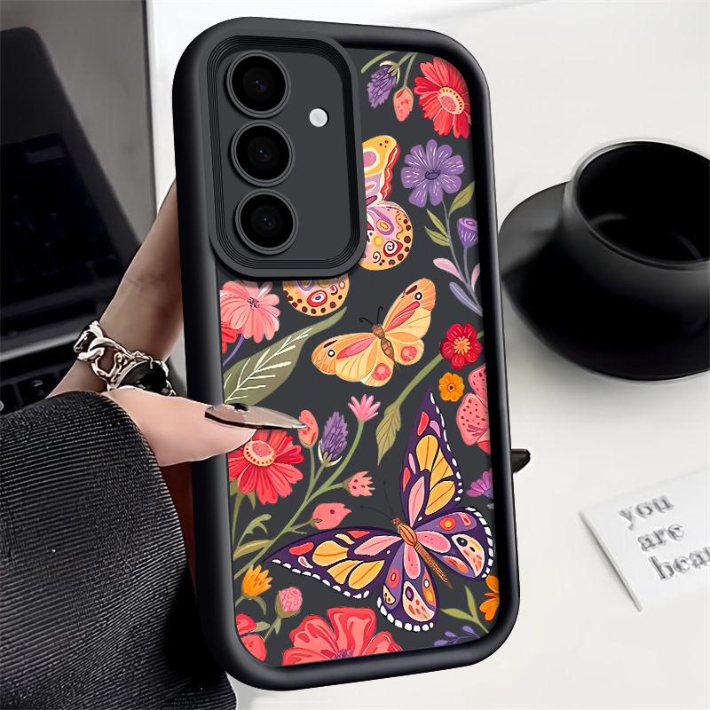 Colorful Butterfly Case For Samsung Galaxy A17 A56 A16 A55 A15 A36 A35 A25 A26 5G S25 S22 S24 Ultra S23 S24 FE TPU Phone Cover