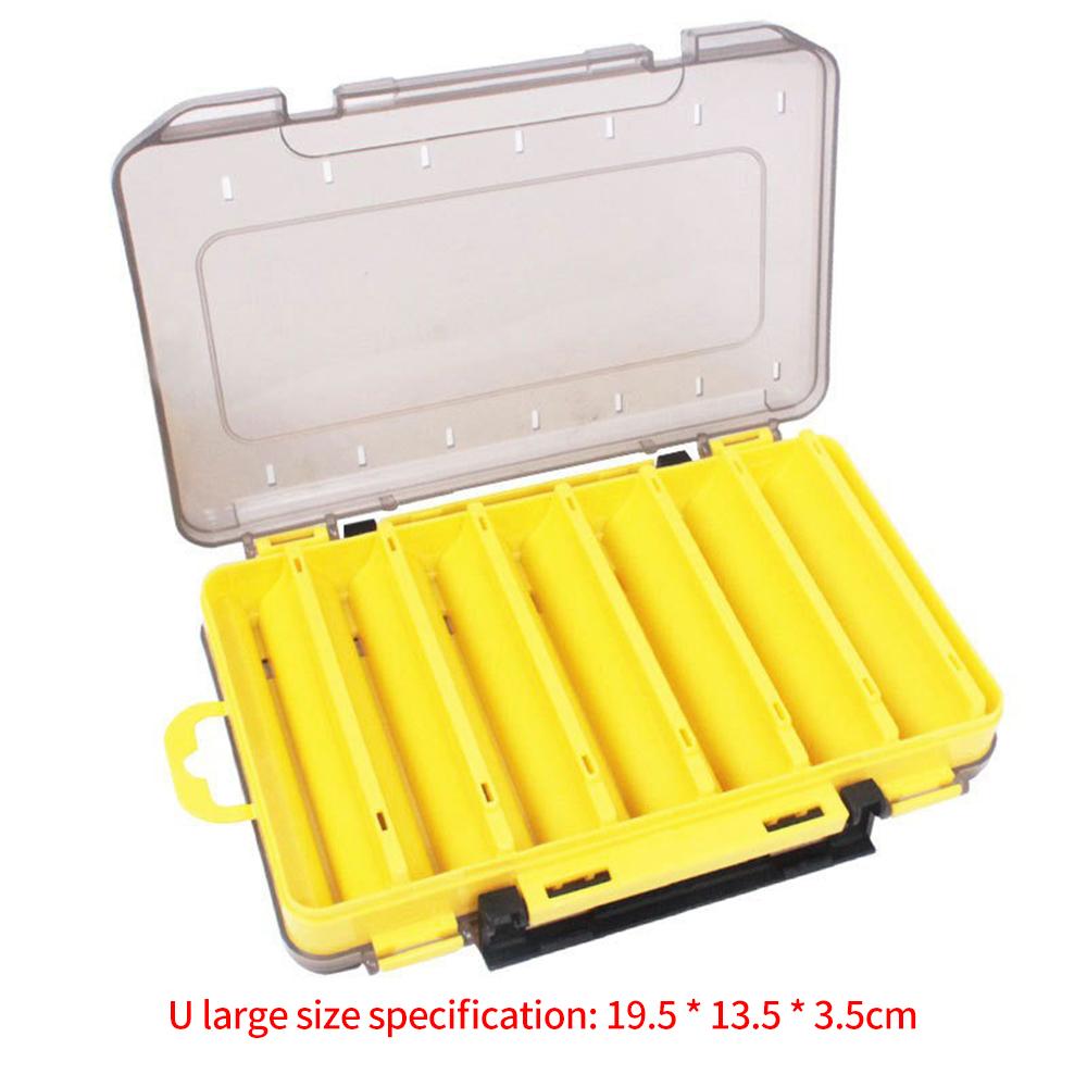 Большие коробки для рыболовных снастей, двухслойный портативный контейнер для хранения приманок, несколько отделений, ящик для инструментов, пластиковый чехол, контейнер для приманки
