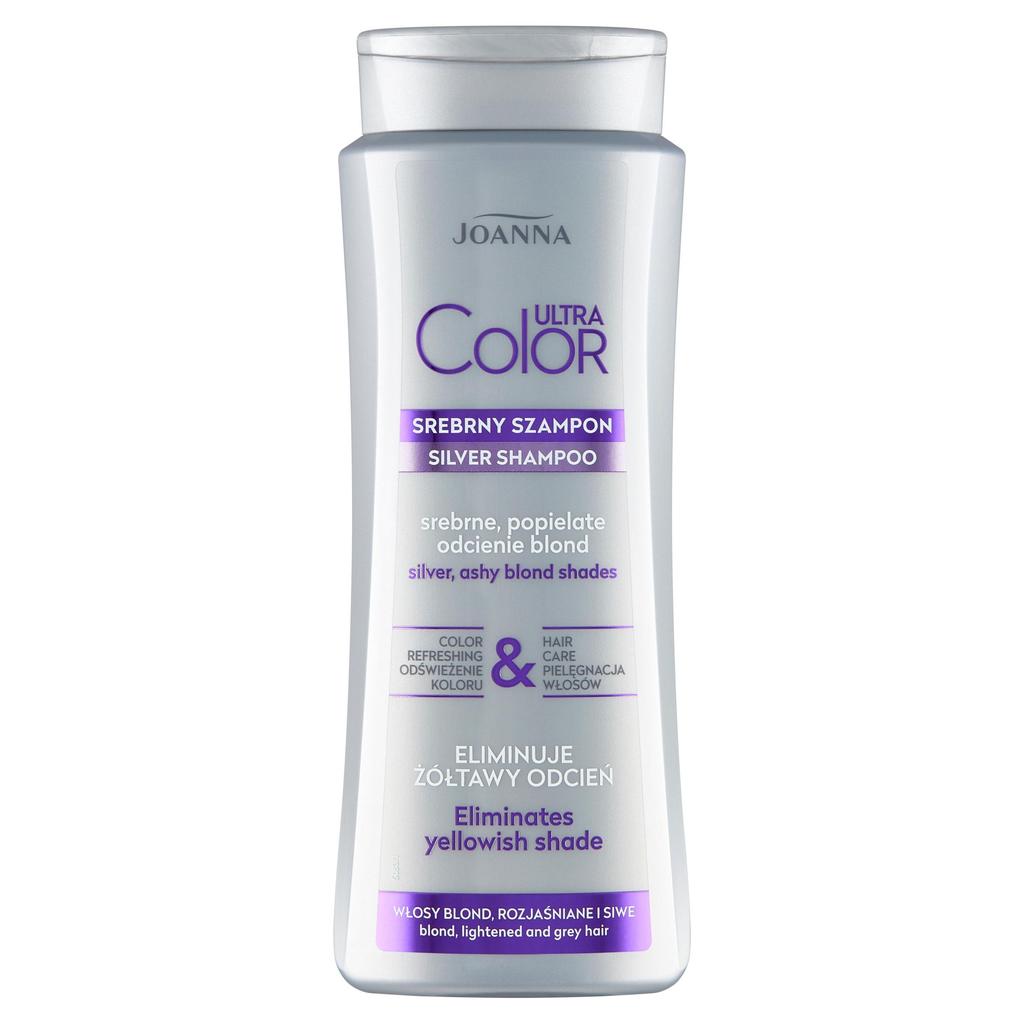 Joanna Ultra Color Silver Shampoo for Blonde Hair Shades, 400ml
