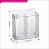 Wall-Mount Acrylic Mask Storage Box - Punch-Free, Ideal for Dorms & Homes