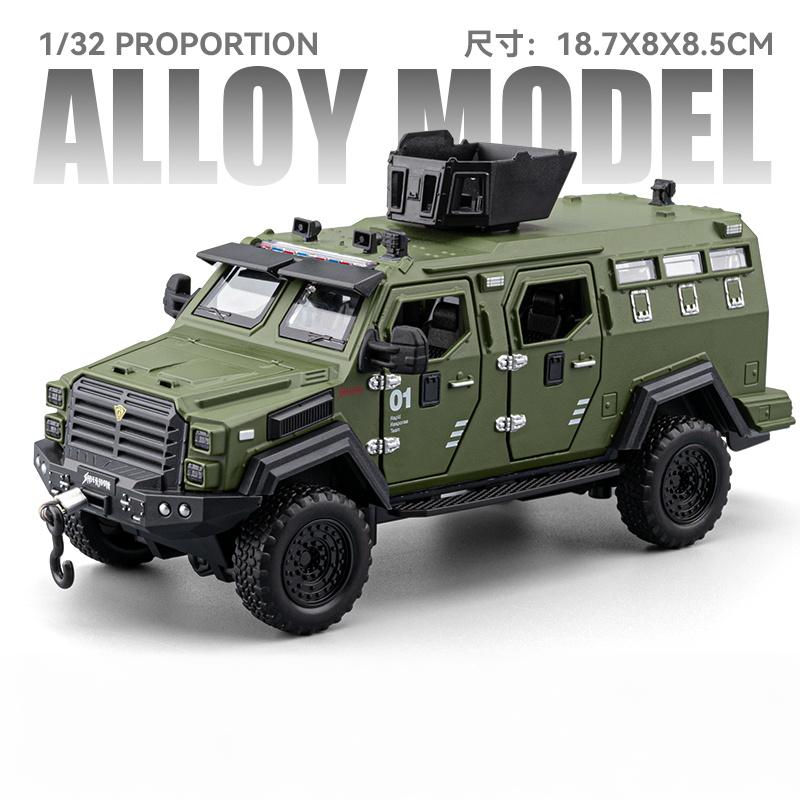 FETG4 1:32 Ford F-550 Strengthened 4*4 Off Road Special Vehicles Alloy Diecast Model Car Children's Toy Car Military Series Hobby Gift
