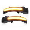 2pcs Side Mirror Dynamic Turn Signal Light Smoked Lens Left Right Replacement for Mitsubishi Lancer