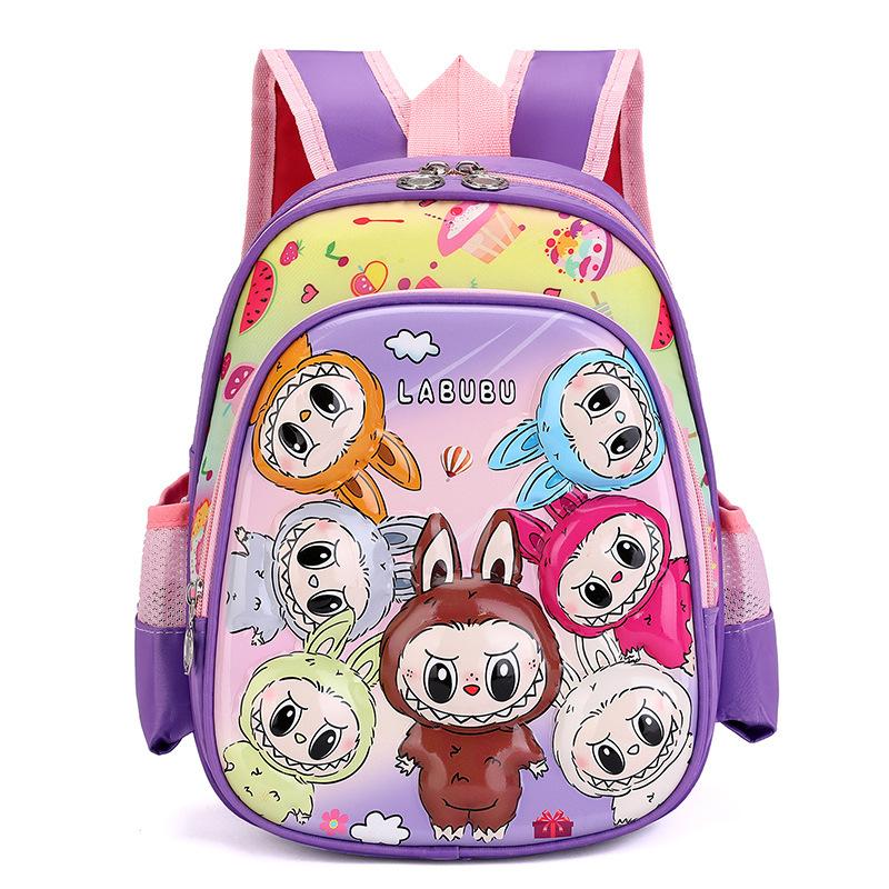 12-дюймовый школьный рюкзак для мальчика, 3D трехмерный, с жестким корпусом, из ткани с рисунком, мультяшный, милый, для девочки-студентки, CLE