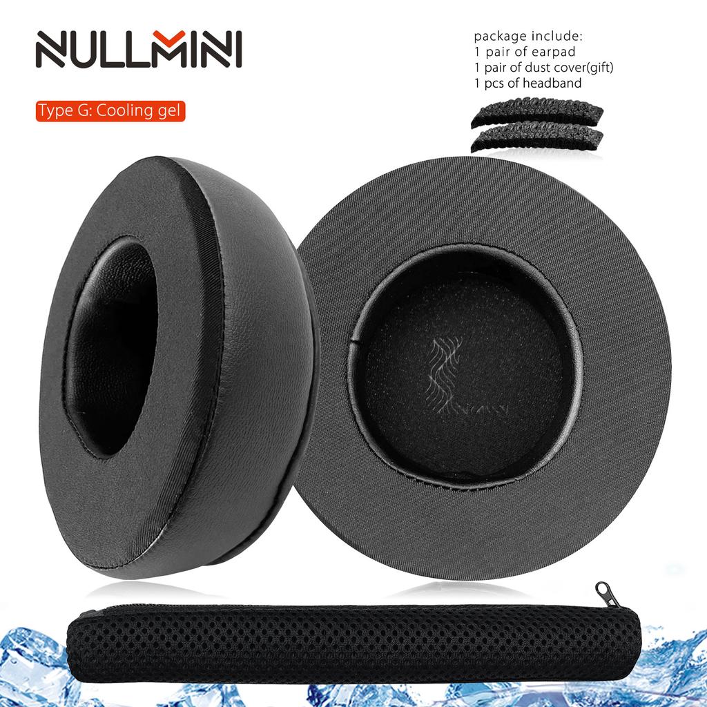 NullMini Replacement Earpads for ATH-ES10 ESW10 Headphones Ear Cushion Cooling Gel Headband
