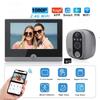 WiFi Smart Doorbell Camera Peephole Camera Tuya APP Night PIR Movement Detection  2.4G Wireless Network for Home Rechargeable Peephole Viewer