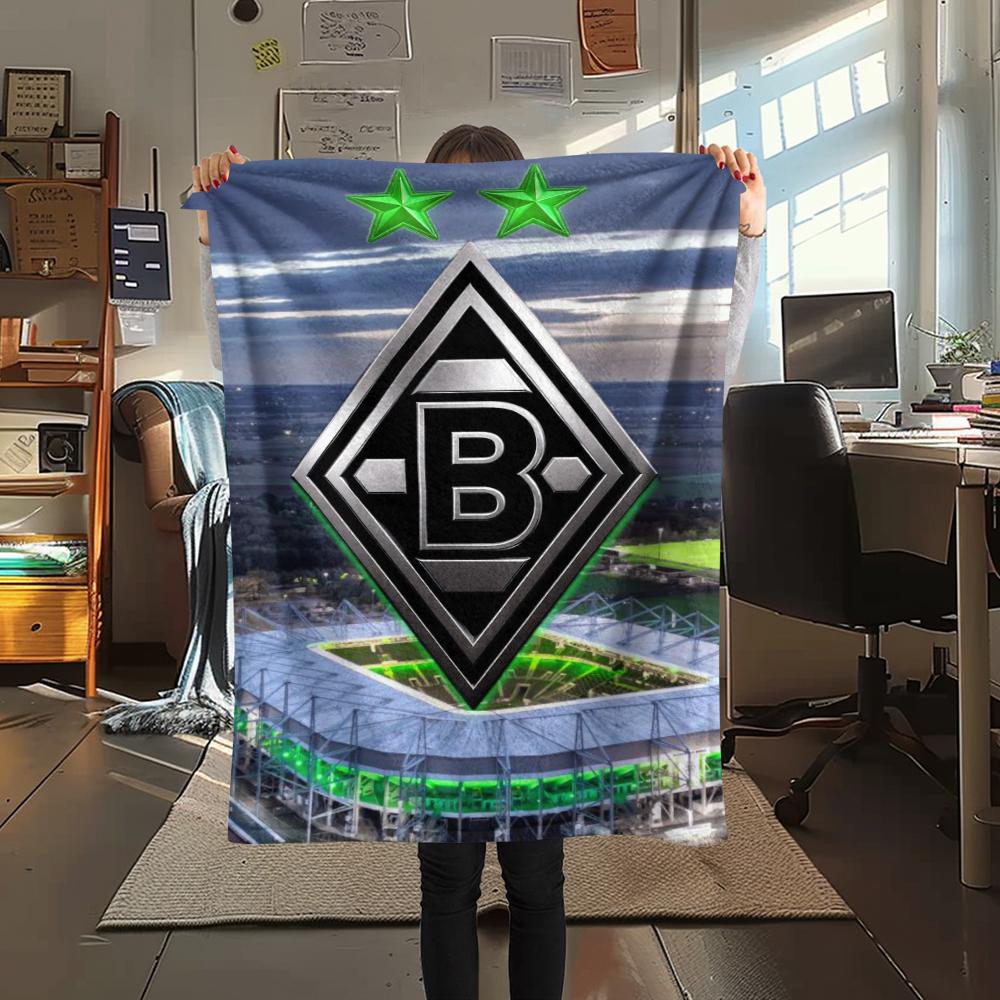 1pc Borussia Print Flannel Blanket, High quality Comfortable for All Seasons, Home Decor, Warmth and Comfort, Perfect for Christmas Gifts19