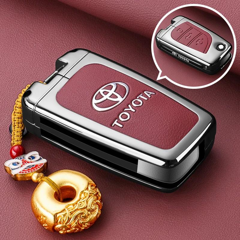 Металлический Чехол-Крышка для Автомобильного Брелока Toyota Camry RAV4 Forturner Hilux Auris Corolla Avensis Verso Yaris Aygo Scion TC IM