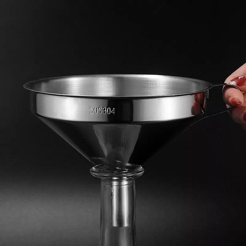 304 Stainless Steel Funnel Filter Household Chinese Medicine Oil Dregs Boiling Water Homebrew White Wine Filter 11/13/15Cm