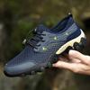 Летние новые сетчатые туфли большого размера для мужчин, универсальные спортивные дышащие походные туфли на открытом воздухе, нескользящая обувь