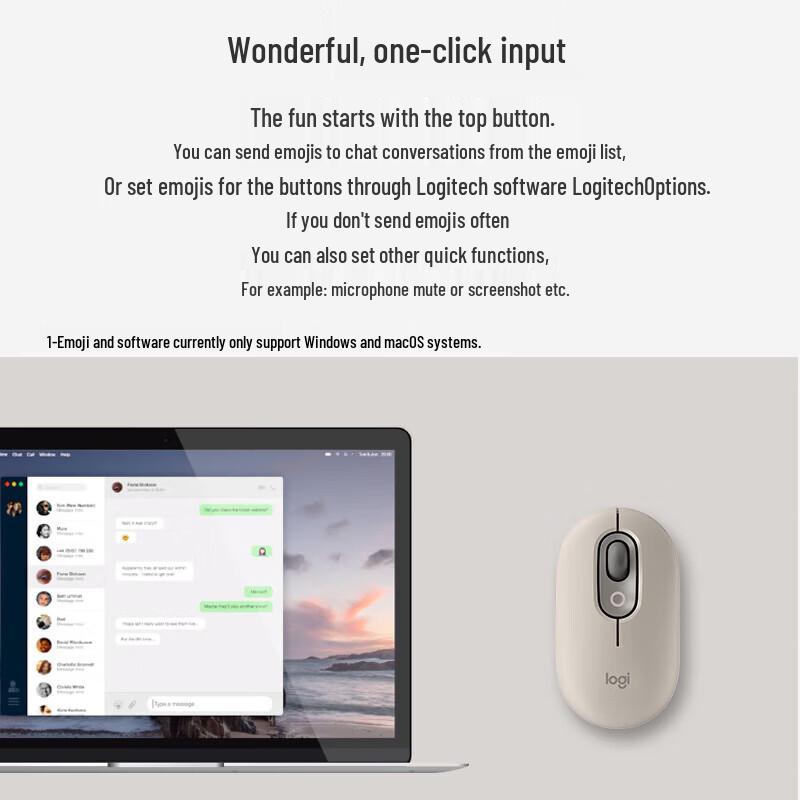 Logitech POP MOUSE Беспроводная Bluetooth-мышь