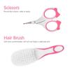 Baby Healthcare and Grooming Kit 6 PCS Hair Brush Comb Nail File Clipper