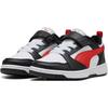 Puma Rebound V6 Low Little Kid Белые Черные Красные Детские Кроссовки For-All-Time-Red 397419-04
