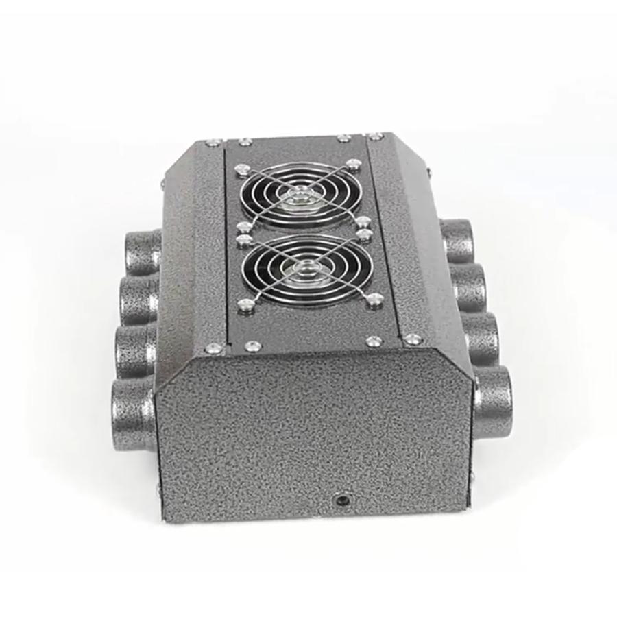 Car Underdash 12V Heater Dual Side 8 Port 14 Pass All Copper Coil 26.5*17.5*11cm