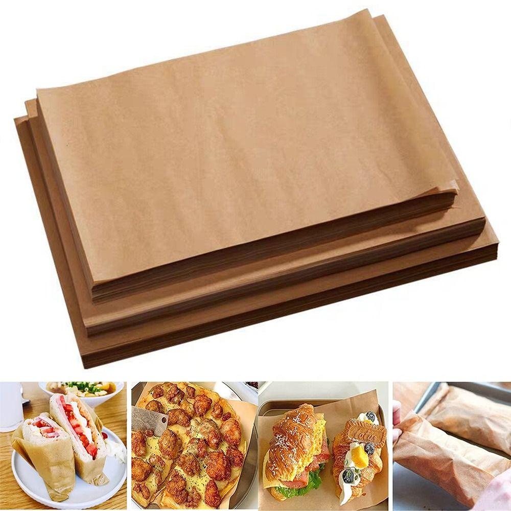 50/100PCS Non-stick Baking Paper Food Grade Baking Sheets New Parchment Paper Sheets Cooking Frying