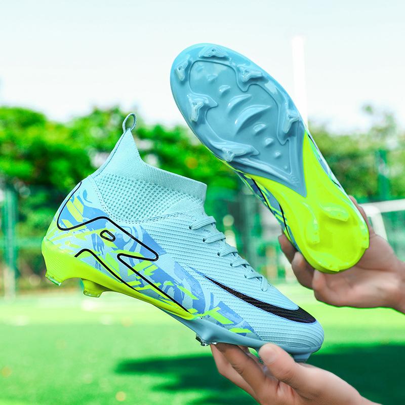 High-top football shoes men's children's youth students women's TF broken nails AG long nails competition training shoes sports shoes