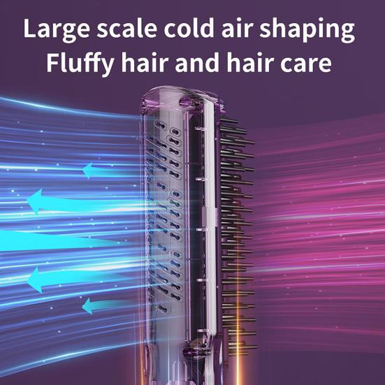 Cold Wind Hair Straightener Brush Temperature Modes Adjustable Fast Heating Portable Travel Electric Hair Straightening Styling Detangling Comb