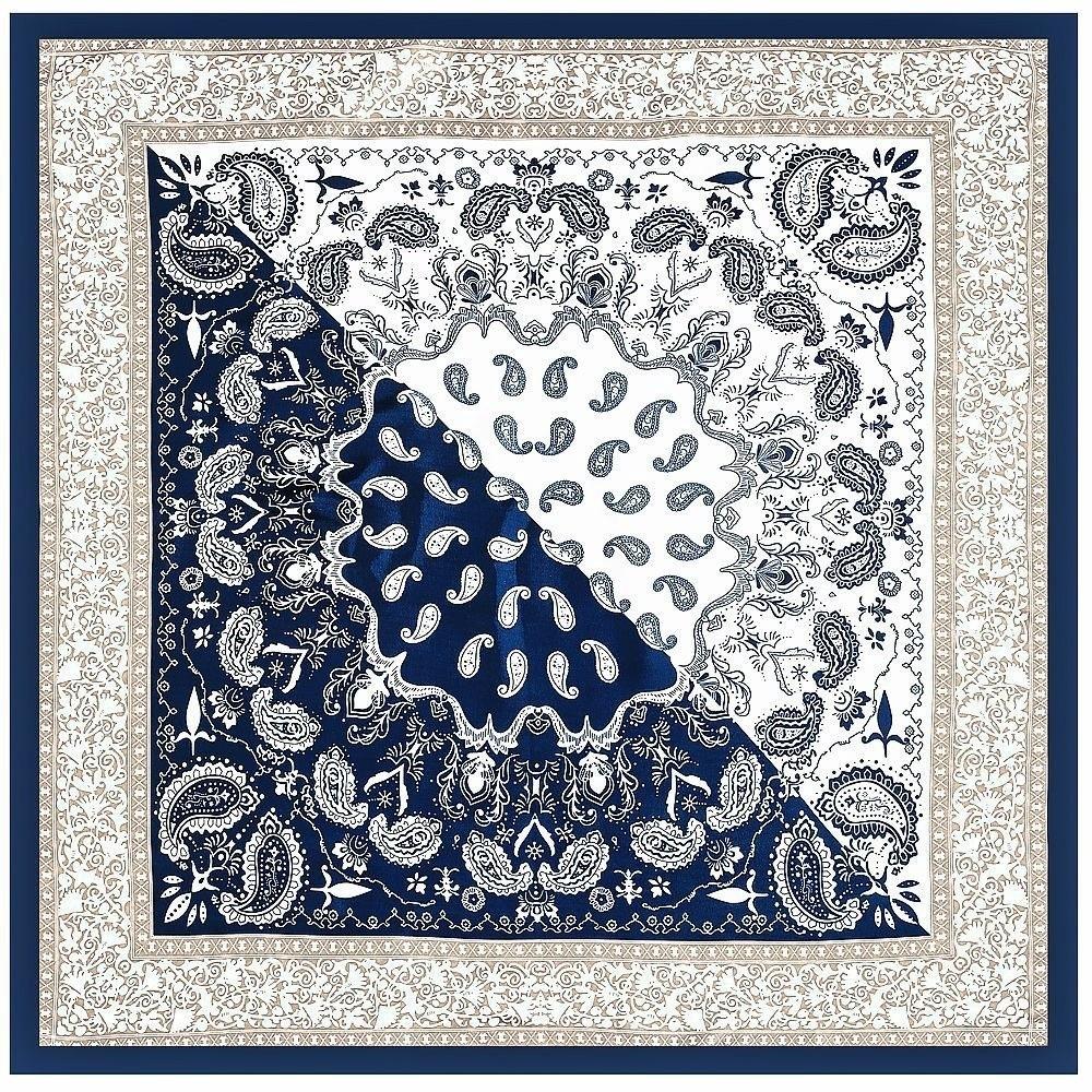 Floral Printed Women's Scarf Bohemian Paisley Bandana Exquisite Muslim Headscarf Hair Wrap